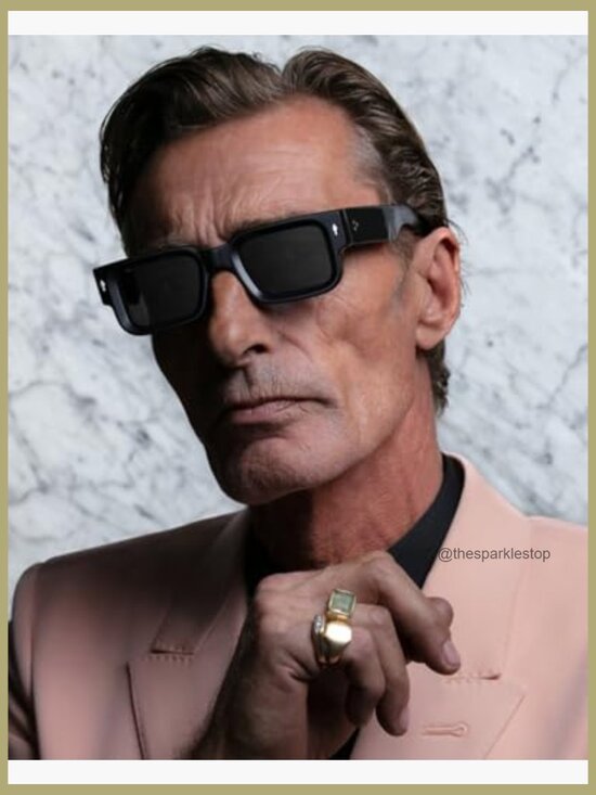 Square Frame Sunglasses for Women Men Chunky Rectangle UV400 Protection Shades main image 4